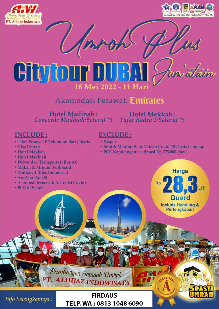 UMROH CITY TOUR DUBAI 18 MEI