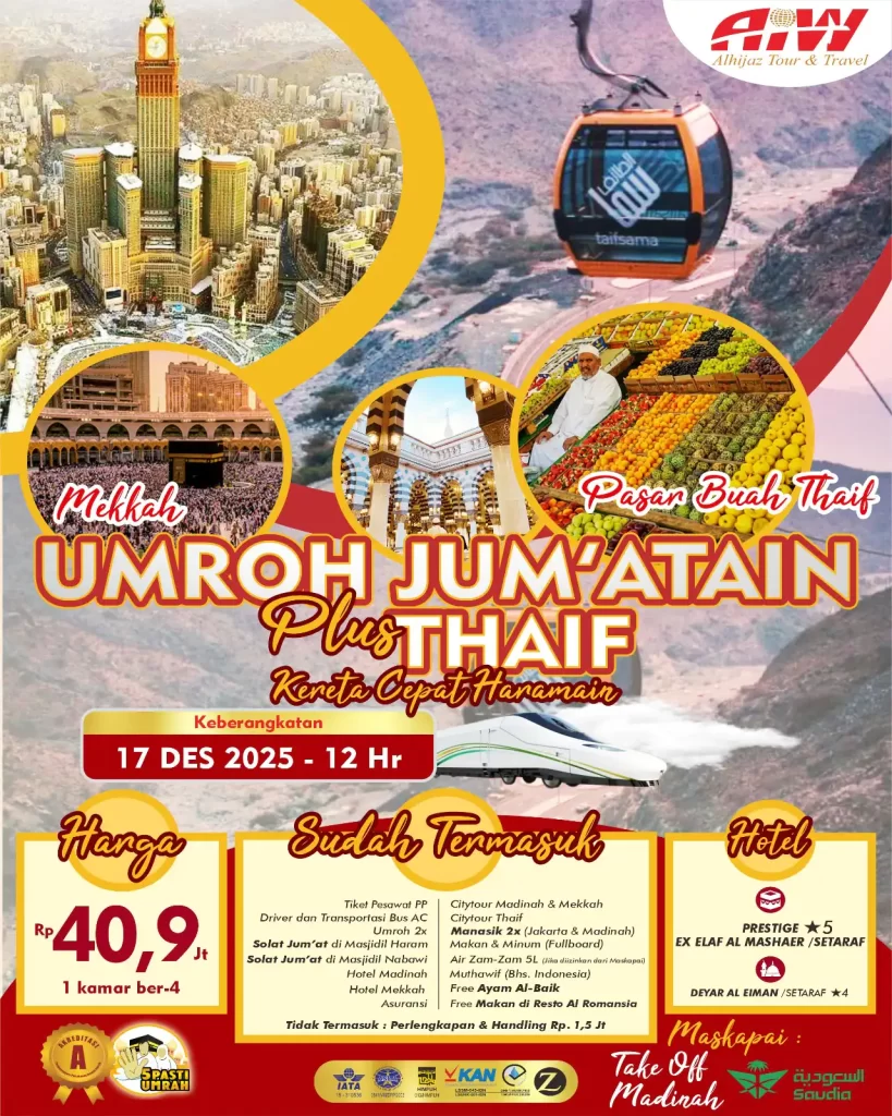 UMROH JUMATAIN PLUS THAIF 11 SEPT 24