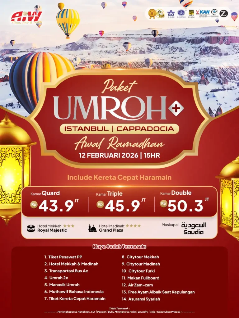 Paket Umroh Awal Ramadhan Plus Istanbul
