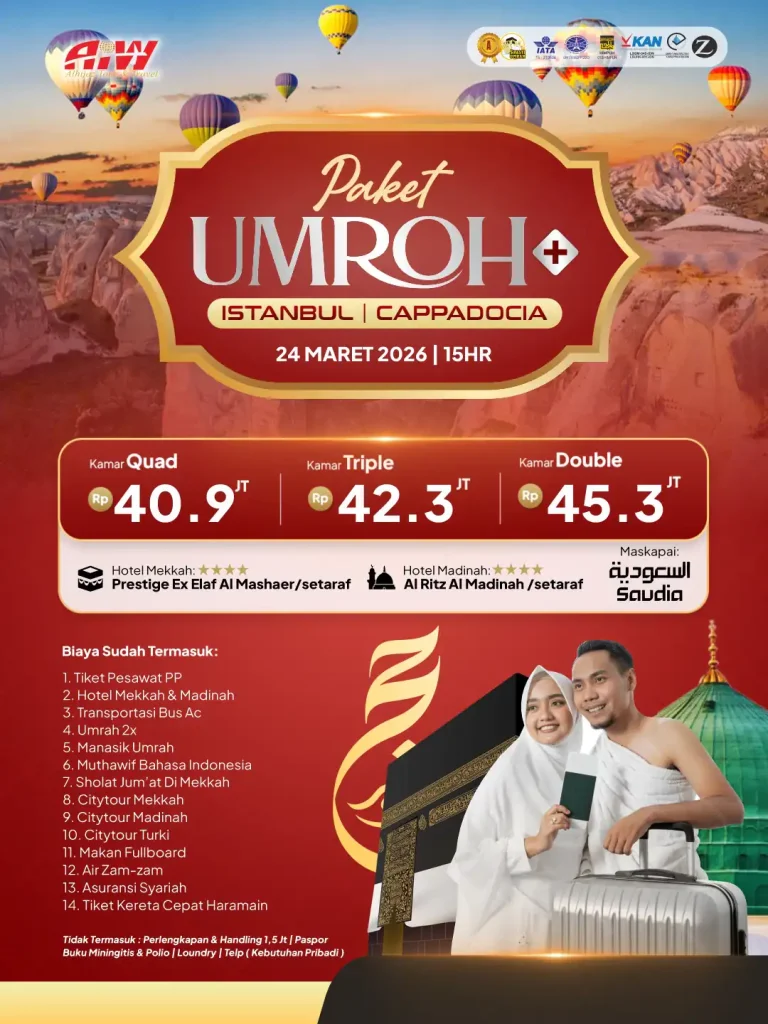 Paket Umroh Plus Istanbul Cappadocia